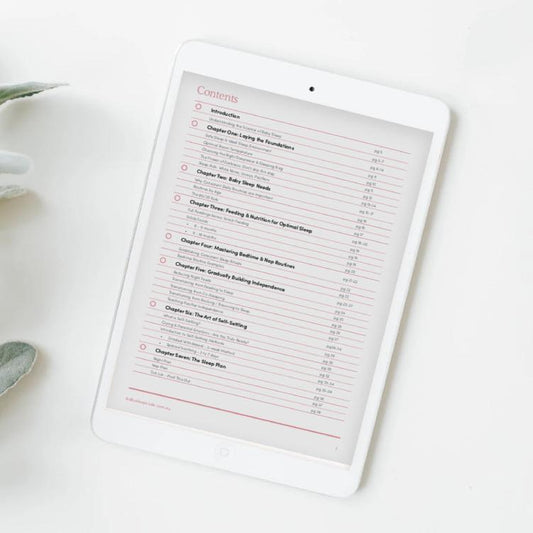 Baby Sleep Progam Contents Page