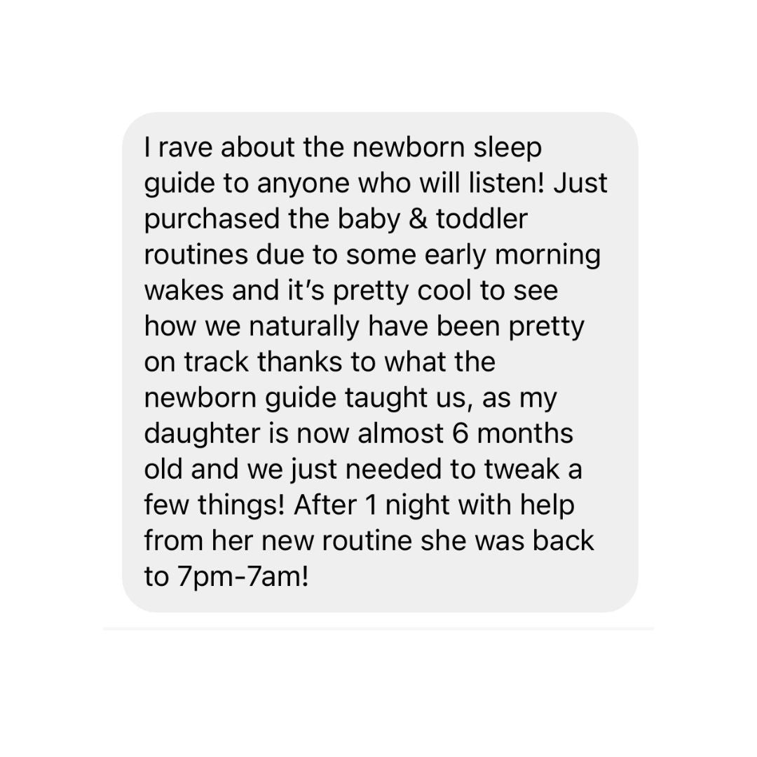 Newborn Sleep Guide (birth to 14 weeks)