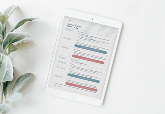 sample 3 month old routine