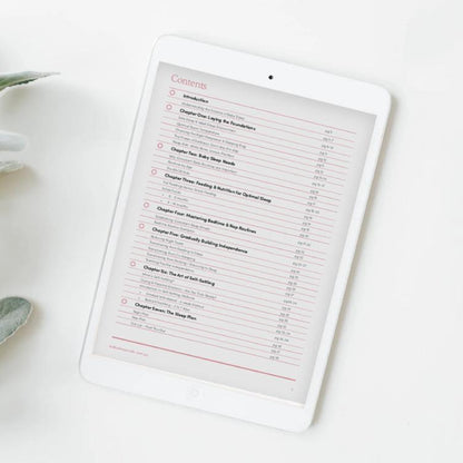 Baby Sleep Progam Contents Page
