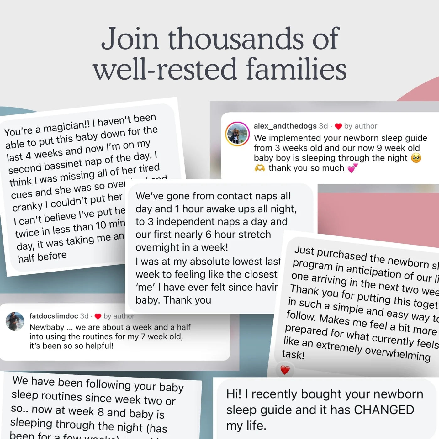 Join thousands of well-rested families. Newborn sleep guide happy reviews.